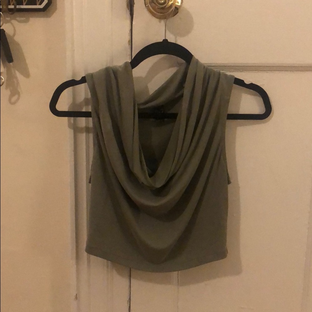 Olive crop top